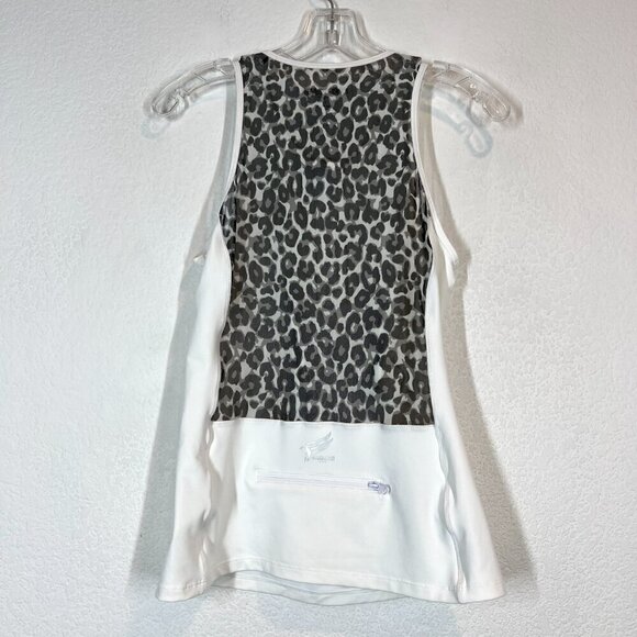 Roberto Cavalli Tank Top Leopard Animal Print Mesh Small - Picture 16 of 16
